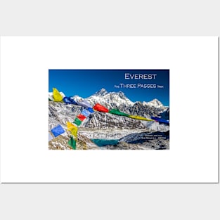 EVEREST THREE PASSES TREK Posters and Art